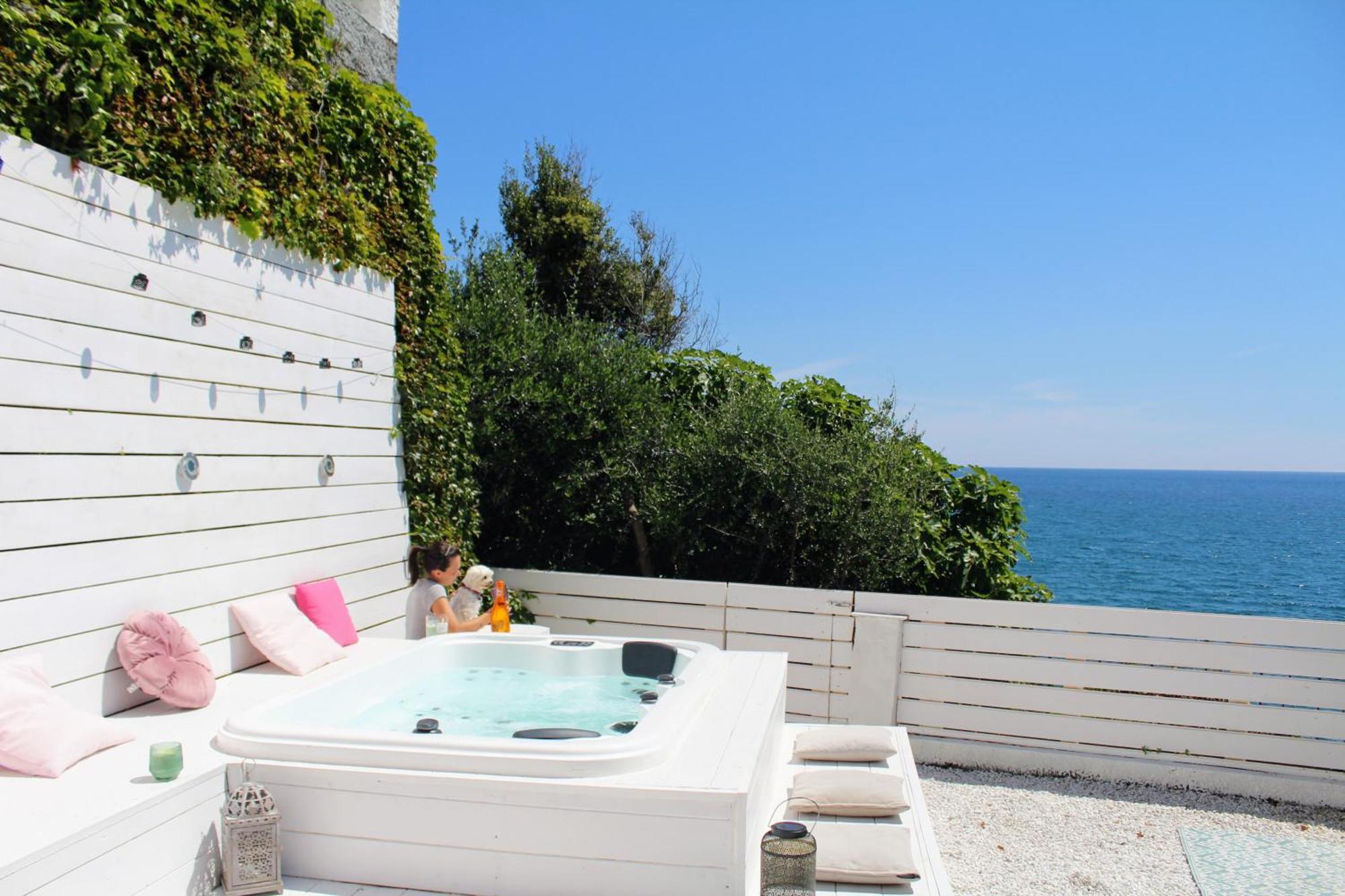 Conca Verde C21- Beach Front Little Villas Pool, Private Jacuzzi Sea View Marina dʼMarina dʼAndora Exterior foto